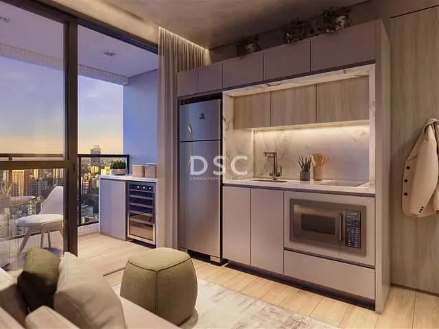 Apartamento 2 quartos e 2 banheiros, à venda, no bairro Centro em Curitiba