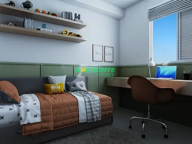 Apartamento com 42m² 2 quartos e 1 banheiro, à venda, no bairro Parque dos Ipês em São José dos Campos