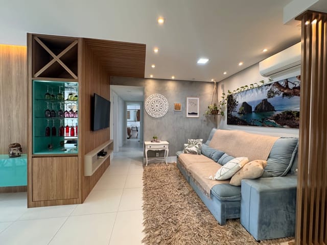 Apartamento 3 quartos e 2 banheiros, para alugar, no bairro Centro em Bertioga