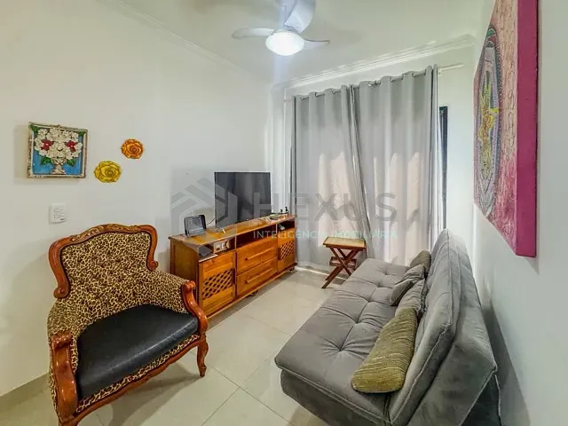 Apartamento 1 quarto e 1 banheiro, à venda, no bairro Tombo em Guarujá