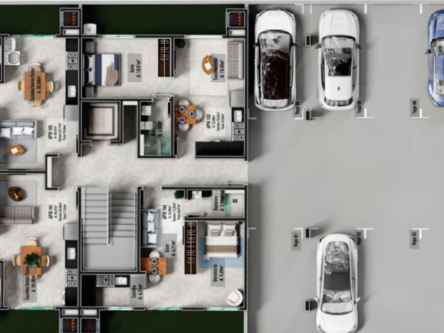 Apartamento 2 quartos e 1 banheiro, à venda, no bairro Ingleses do Rio Vermelho em Florianópolis