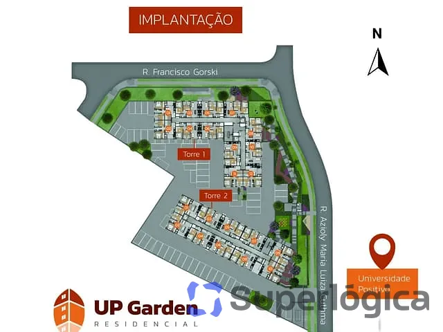 Apartamento 2 quartos e 1 banheiro, à venda, no bairro Cidade Industrial de Curitiba em Curitiba