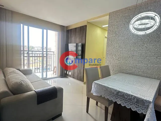 Apartamento com 57m² 3 quartos e 1 banheiro, à venda, no bairro Cocaia em Guarulhos