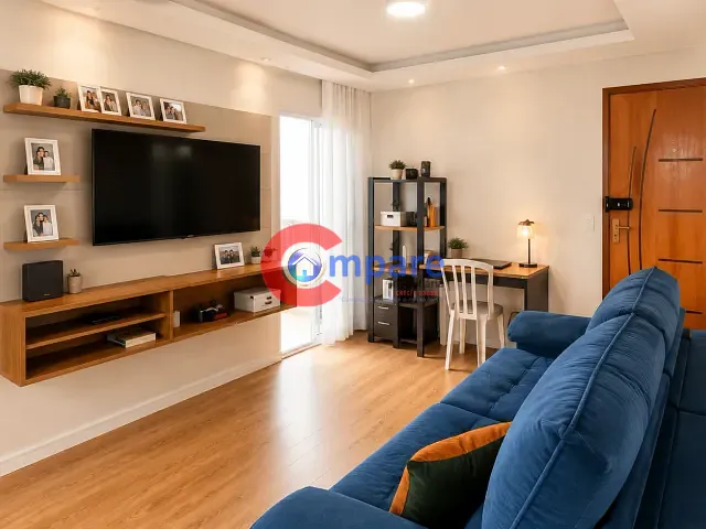 Apartamento 2 quartos e 2 banheiros, à venda, no bairro Jardim São Domingos em Guarulhos