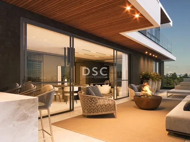 Apartamento com 317m² 3 quartos e 5 banheiros, à venda, no bairro Água Verde em Curitiba