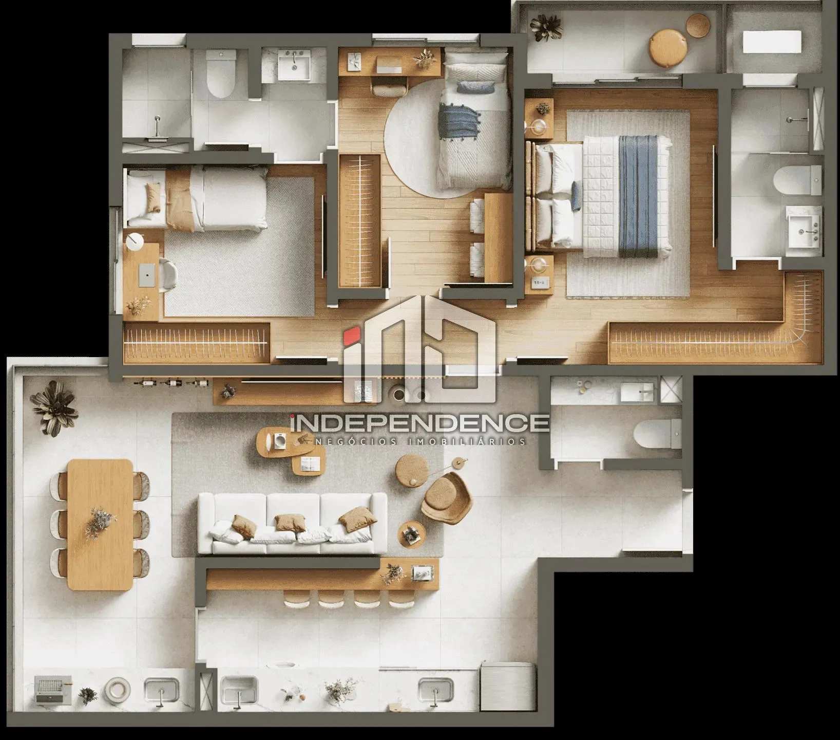 Apartamento, 3 quartos, 73 m² - Foto 39