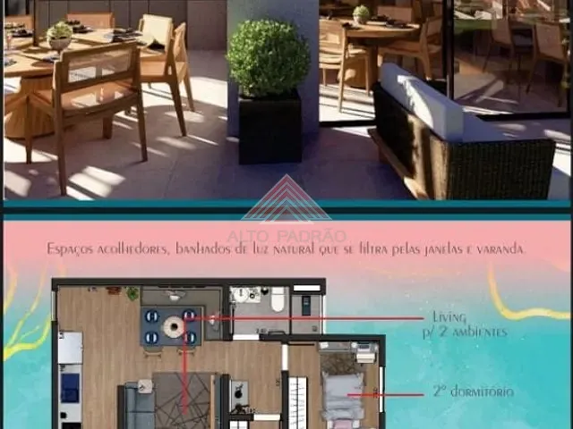 Apartamento com 60m² 2 quartos e 2 banheiros, à venda, no bairro Jardim Haydee em Mauá