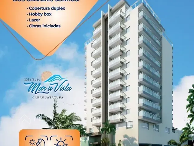 Apartamento com 112m² 3 quartos e 1 banheiro, à venda, no bairro Massaguaçu em Caraguatatuba