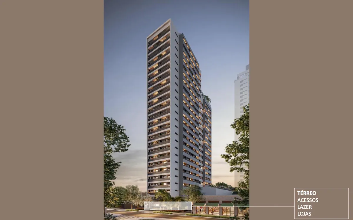 Apartamento para venda em Cidade Monções com 1 quarto, sendo 1 suíte, 33m²