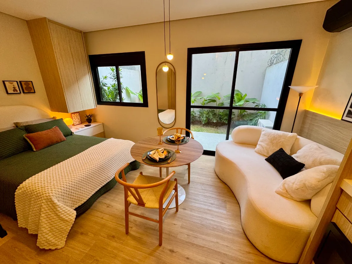 Apartamento garden para venda em Chácara Santo Antônio (Zona Sul) com 1 quarto, sendo 1 suíte, 39m²