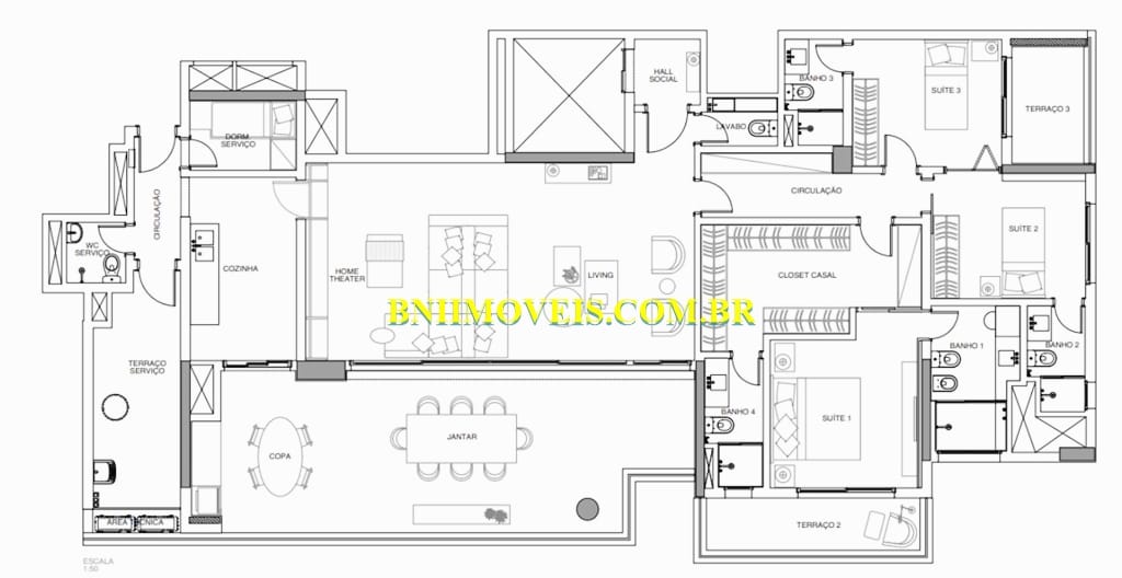 Apartamento, 4 quartos, 230 m² - Foto 9