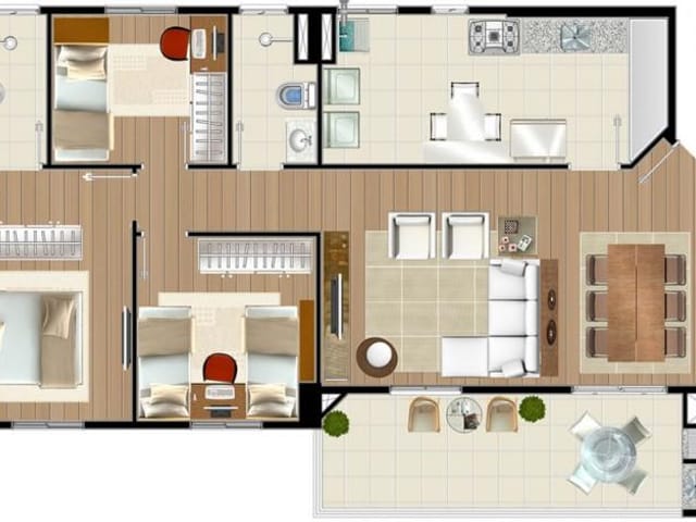 Foto do Apartamento - Apartamento à venda 3 Quartos, 1 Suite, 2 Vagas, 103M², Vila Adyana, São José dos Campos - SP | Giardino Vila Adyana | RUSSI IMÓVEIS