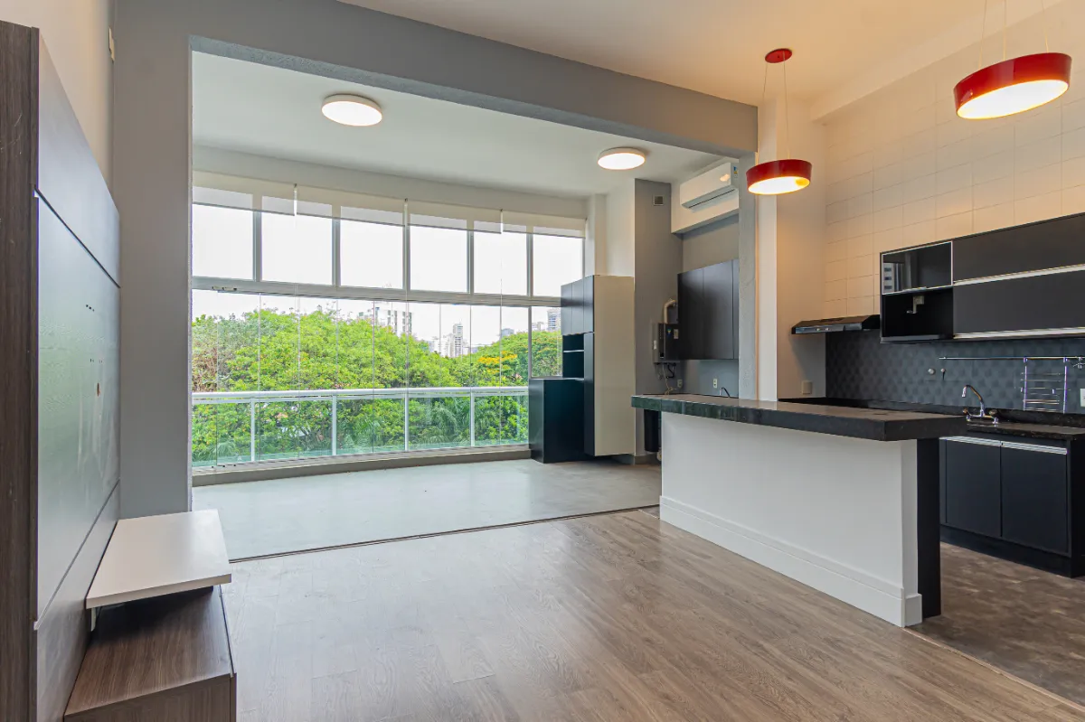 Apartamento para locação em Brooklin Paulista com 1 quarto, sendo 1 suíte, 85m²