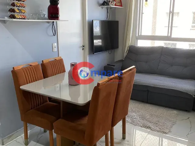 Apartamento com 36m² 2 quartos e 1 banheiro, à venda, no bairro VILA AUGUSTA em Guarulhos