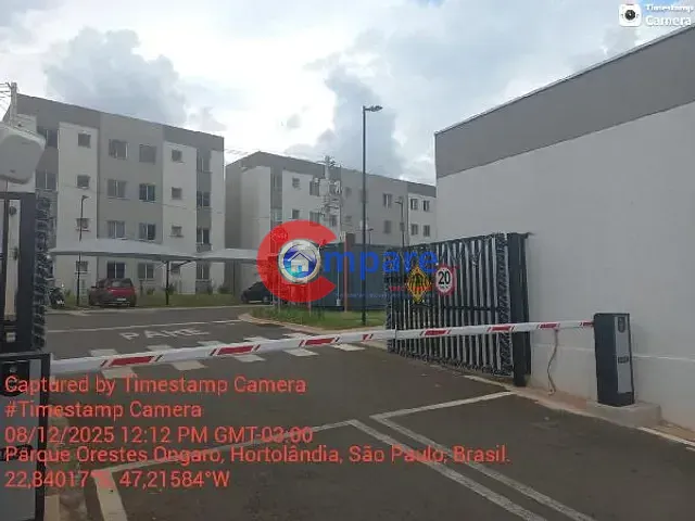 Apartamento com 56m² 2 quartos e 1 banheiro, à venda, no bairro Parque Orestes Ongaro em Hortolândia