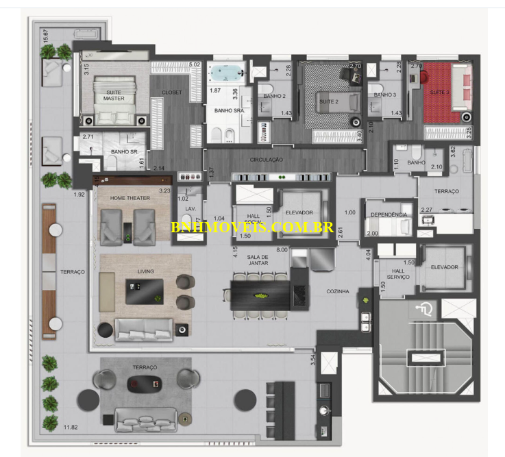 Apartamento, 4 quartos, 251 m² - Foto 17