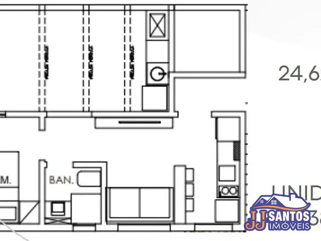 Apartamento 1 quarto e 1 banheiro, à venda, no bairro Vila São Nicolau em São Paulo