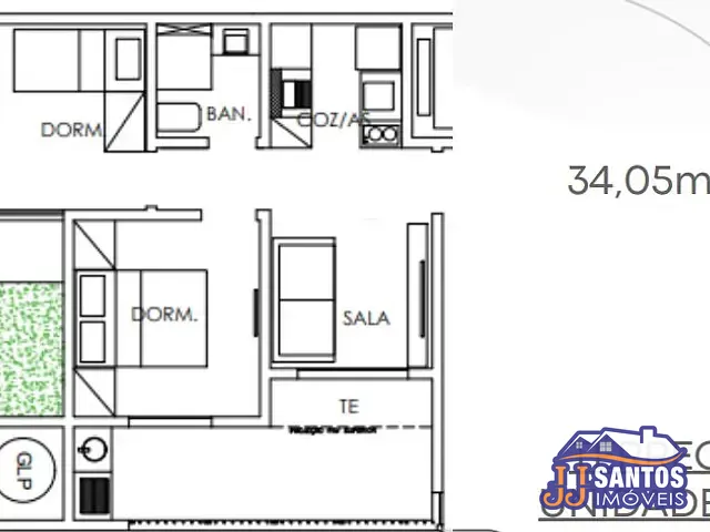 Apartamento 2 quartos e 1 banheiro, à venda, no bairro Vila São Nicolau em São Paulo