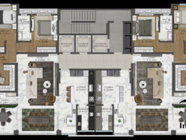 Apartamento à venda, no bairro Meia Praia em Itapema