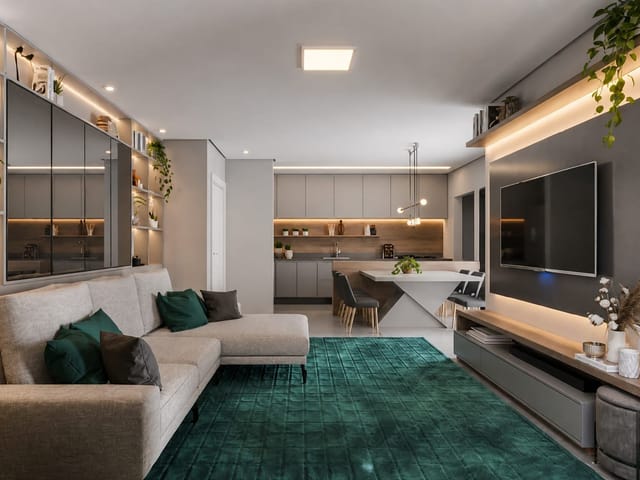 Apartamento com 155m² 3 quartos e 2 banheiros, à venda, no bairro Jardim Carvalho em Ponta Grossa