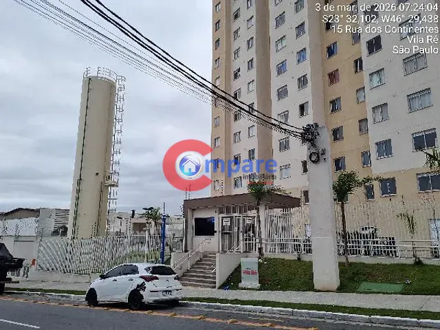 Apartamento com 45m² 2 quartos e 1 banheiro, à venda, no bairro Vila Ré em São Paulo