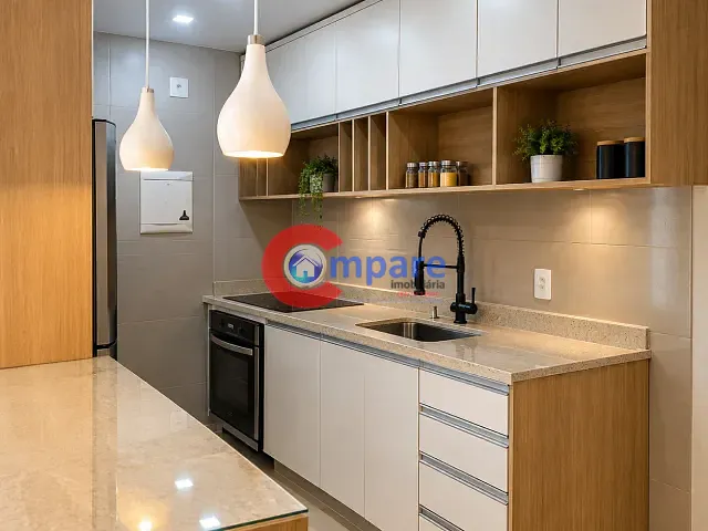 Apartamento com 56m² 2 quartos e 1 banheiro, para alugar, no bairro Jardim Flor da Montanha em Guarulhos