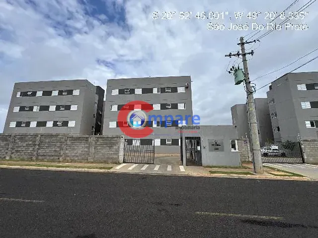 Apartamento com 85m² 2 quartos e 1 banheiro, à venda, no bairro Parque Residencial da Fraternidade 2 em São José do Rio Preto