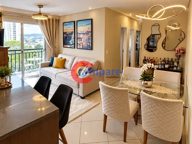 Apartamento com 55m² 2 quartos e 1 banheiro, à venda, no bairro Vila Augusta em Guarulhos
