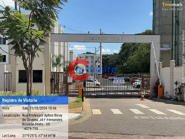 Apartamento com 44m² 2 quartos e 1 banheiro, à venda, no bairro Jardim Ouro Branco em Ribeirão Preto
