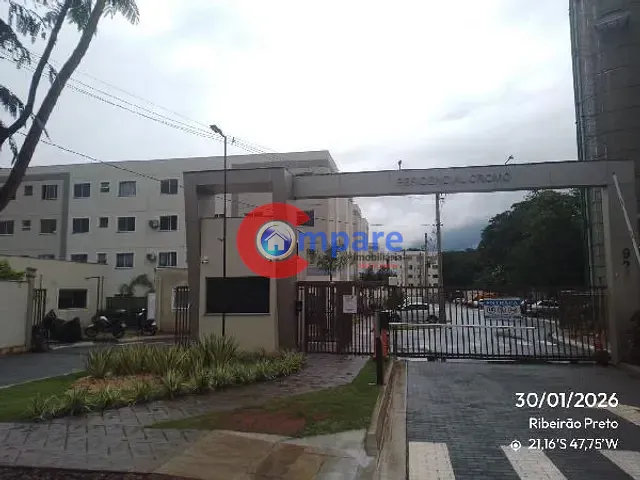 Apartamento com 64m² 2 quartos e 1 banheiro, à venda, no bairro JARDIM OURO BRANCO em Ribeirao Preto