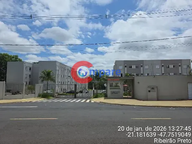 Apartamento com 53m² 2 quartos e 1 banheiro, à venda, no bairro PARQUE SAO SEBASTIAO em Ribeirao Preto