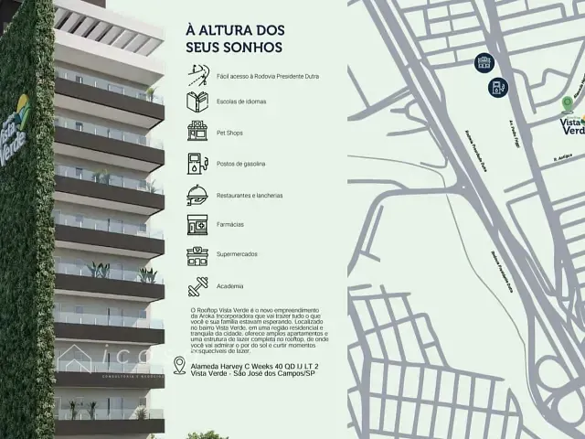 Apartamento com 50m² 2 quartos e 2 banheiros, à venda, no bairro Cidade Vista Verde em São José dos Campos