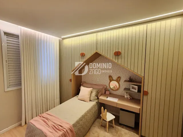 Apartamento com 160m² 3 quartos e 4 banheiros, à venda, no bairro Mercês em Uberaba
