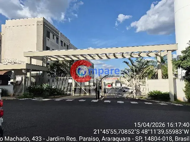 Apartamento com 88m² 2 quartos e 1 banheiro, à venda, no bairro Jardim Residencial Paraiso em Araraquara