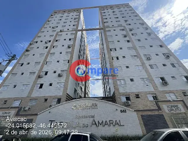 Apartamento com 46m² 2 quartos e 1 banheiro, à venda, no bairro AVIACAO em Praia Grande