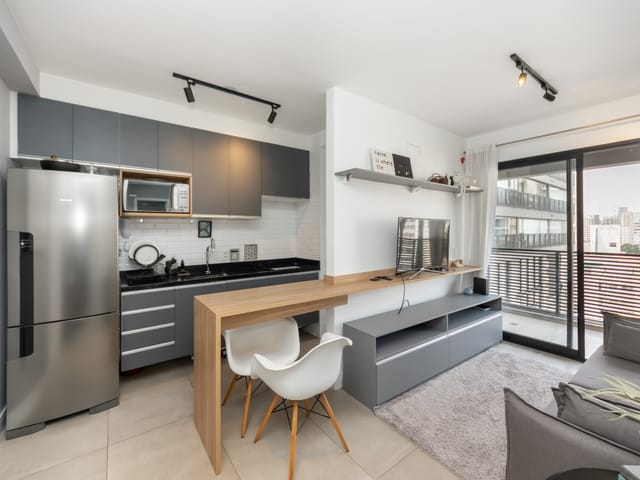 Foto do Apartamento - Apartamento tipo para venda em Vila Mariana com 1 quarto, sendo 1 suíte, 46m² | Lares e Andares Imóveis