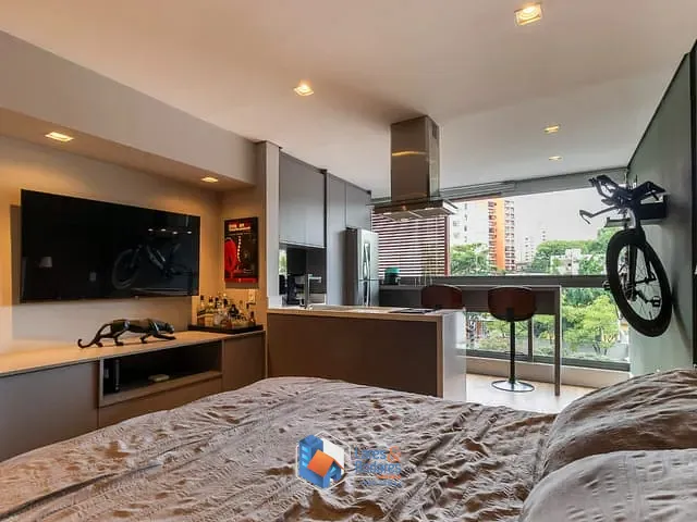 Apartamento com 33m² 1 quarto e 1 banheiro, à venda, no bairro Mirandópolis em São Paulo