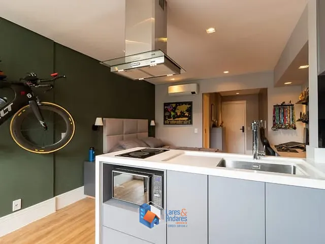 Apartamento com 33m² 1 quarto e 1 banheiro, à venda, no bairro Mirandópolis em São Paulo