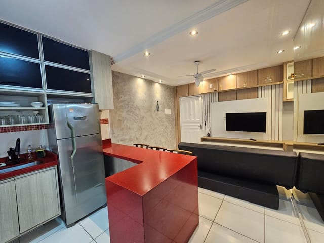 Apartamento 2 quartos e 1 banheiro, à venda, no bairro Jardim Vicente de Carvalho em Bertioga