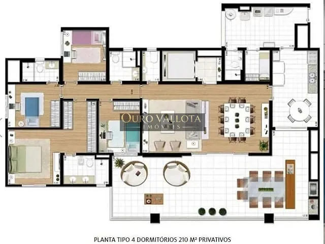 Apartamento com 210m² 4 quartos e 4 banheiros, à venda, no bairro Vila Prudente (Zona Leste) em São Paulo