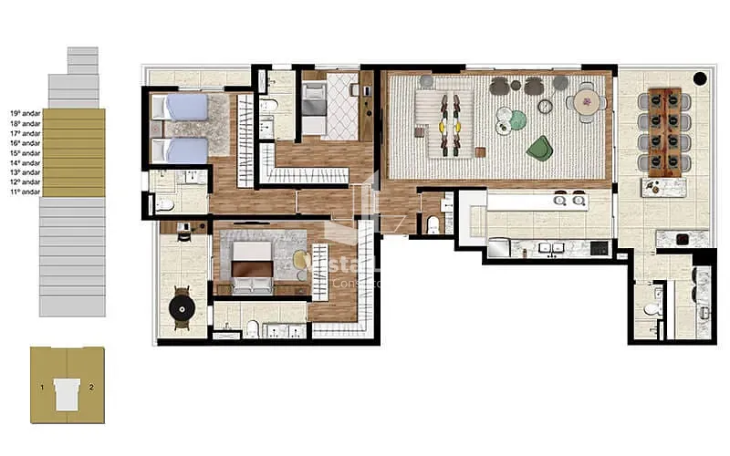 Apartamento, 3 quartos, 163 m² - Foto 24