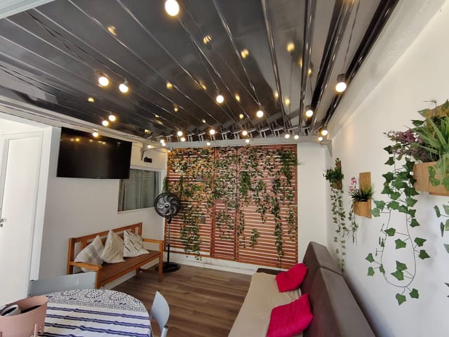 Apartamento 1 quarto e 2 banheiros, à venda, no bairro Loteamento João Batista Julião em Guarujá