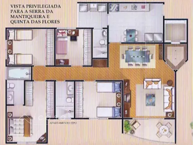 Apartamento com 123m² 3 quartos e 1 banheiro, à venda, no bairro Jardim Portugal em São José dos Campos