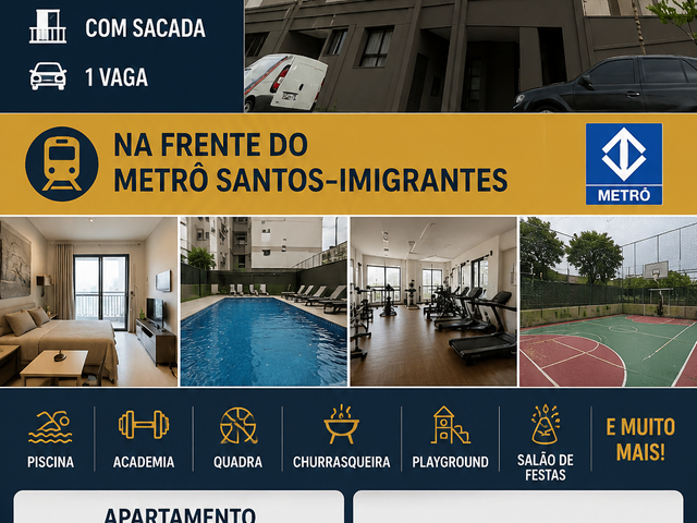 Apartamento com 32m² 1 quarto e 1 banheiro, à venda ou para alugar, no bairro Vila São José (Ipiranga) em São Paulo