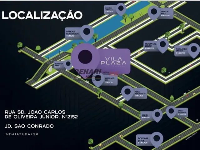 Apartamento com 39m² 1 quarto e 1 banheiro, à venda, no bairro Jardim Sao Conrado em Indaiatuba