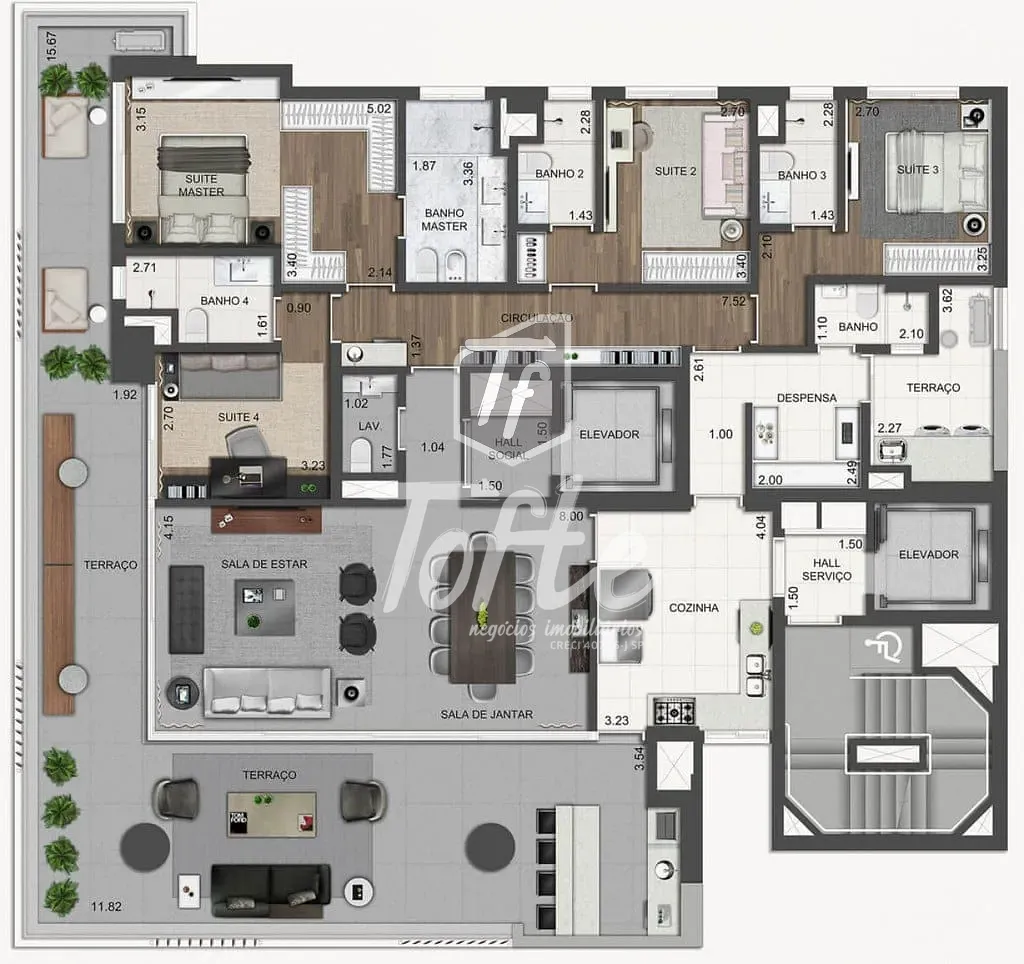 Apartamento, 4 quartos, 252 m² - Foto 26