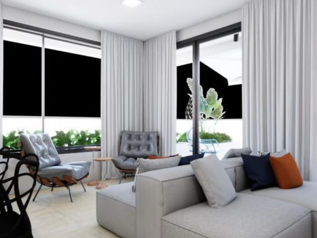 Foto do Apartamento - Apartamento tipo para venda com 1 quarto, sendo 1 suíte, 77m² | Lares e Andares Imóveis