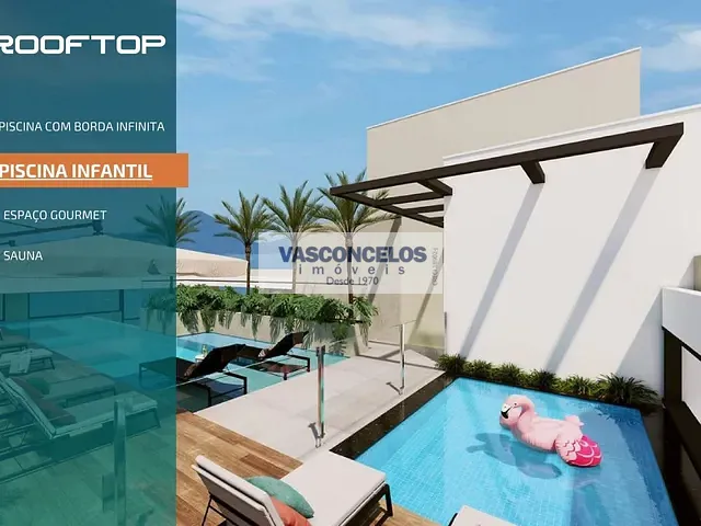 Apartamento com 61m² 1 quarto e 1 banheiro, à venda, no bairro Praia Grande em Ubatuba