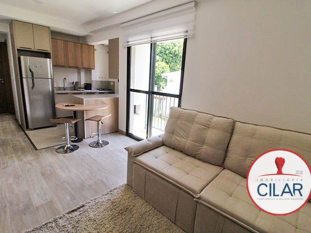 Apartamento 1 quarto e 1 banheiro, para alugar, no bairro Alto da Glória em Curitiba