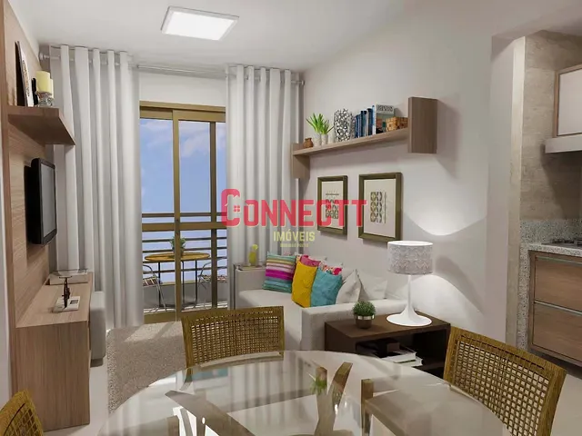 Apartamento com 48m² 2 quartos e 1 banheiro, à venda, no bairro Ipiranga em Ribeirão Preto